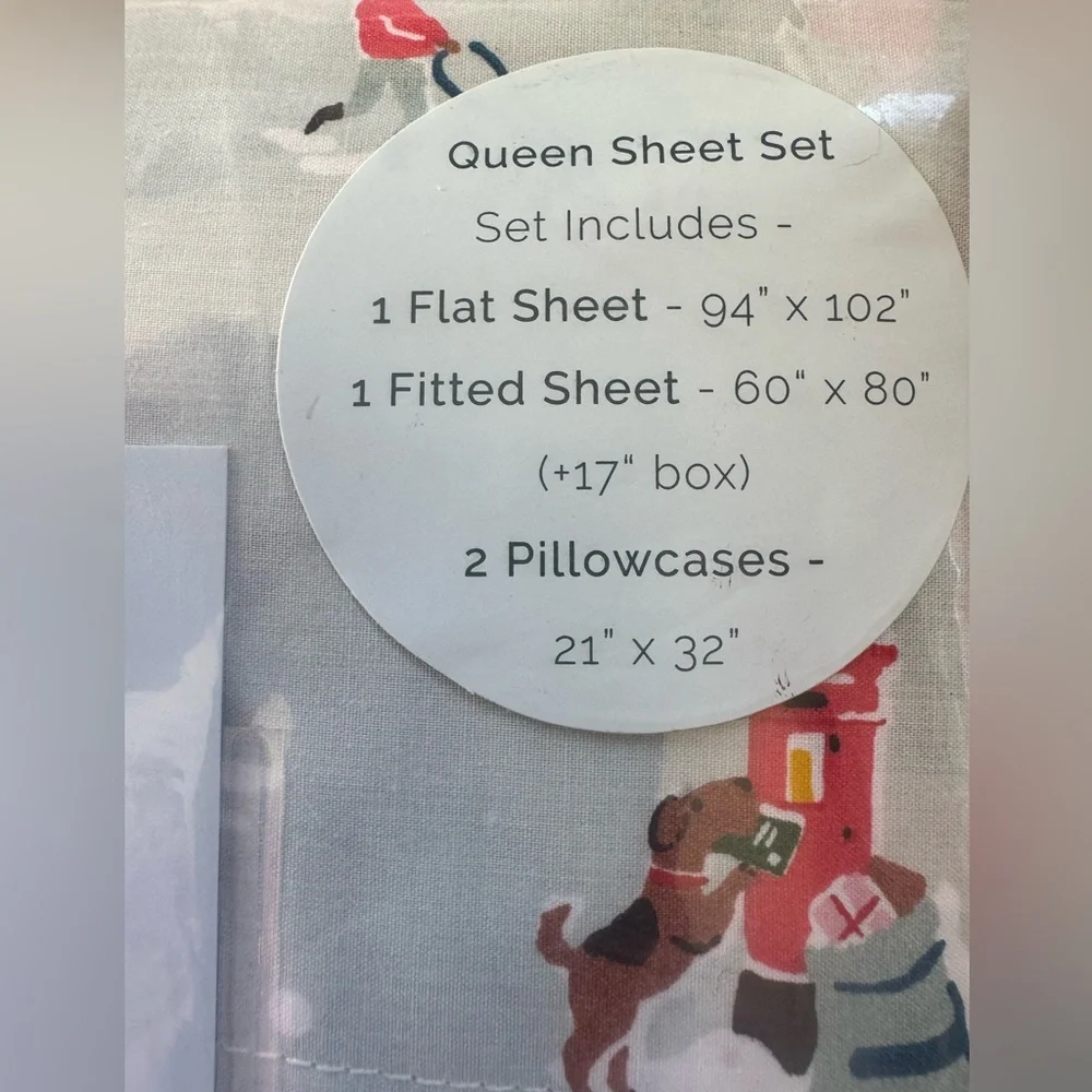 Cath Kidston “snow day” queen sheet set!So cute &  comfy⛸️🌲⛄️zoom in for details